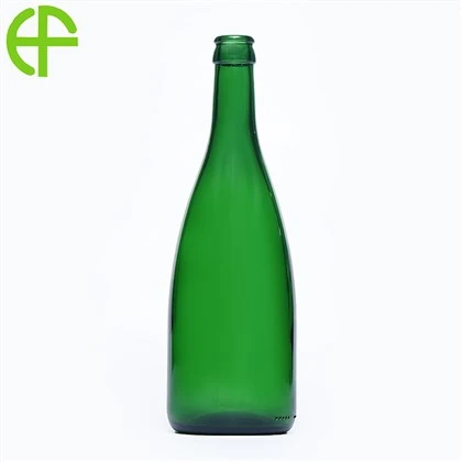 600 ml mørkegrønn Auchan ølglassflaske