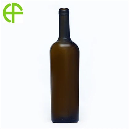 750 ml olivengrønn konge tørr vinflaske